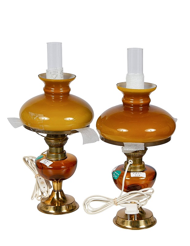 Öljylampputyylinen pöytälamppupari - Valaisimet - 10105431371 - 0