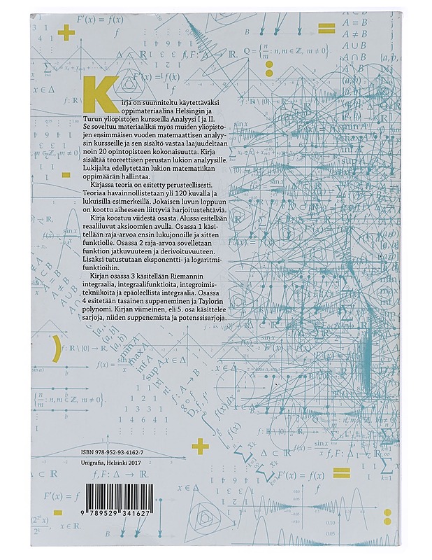 Analyysiä reaaliluvuilla - Harjulehto, Petteri - Tietokirjat ja oppaat - 10105431385 - 1