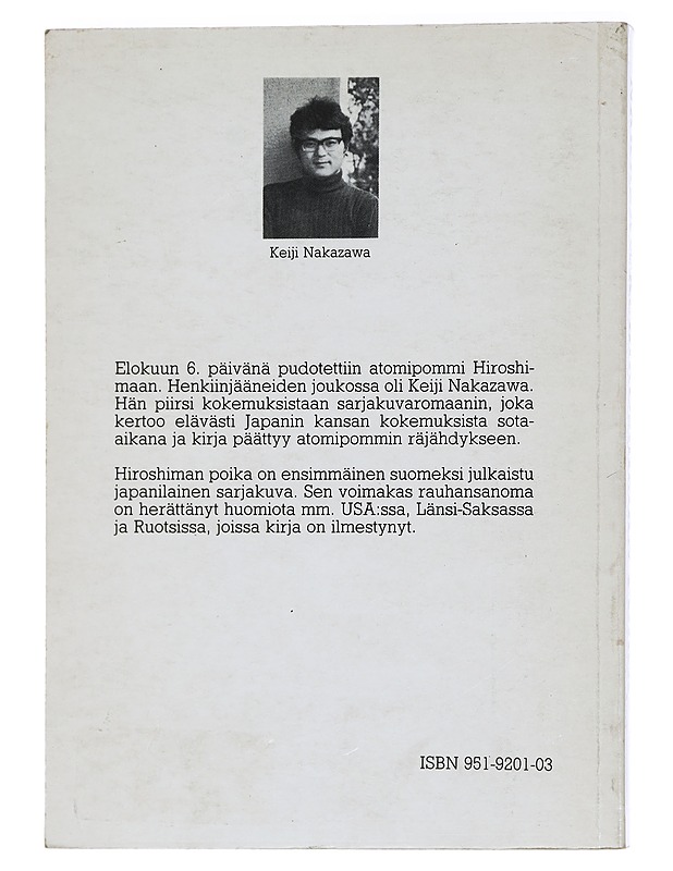 Hiroshiman poika - Nakazawa, Keiji - Elämäkerrat ja muistelmat - 10105431422 - 1