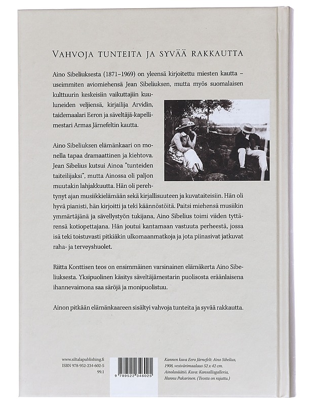 Aino Sibelius - Konttinen, Riitta - Elämäkerrat ja muistelmat - 10105431445 - 1