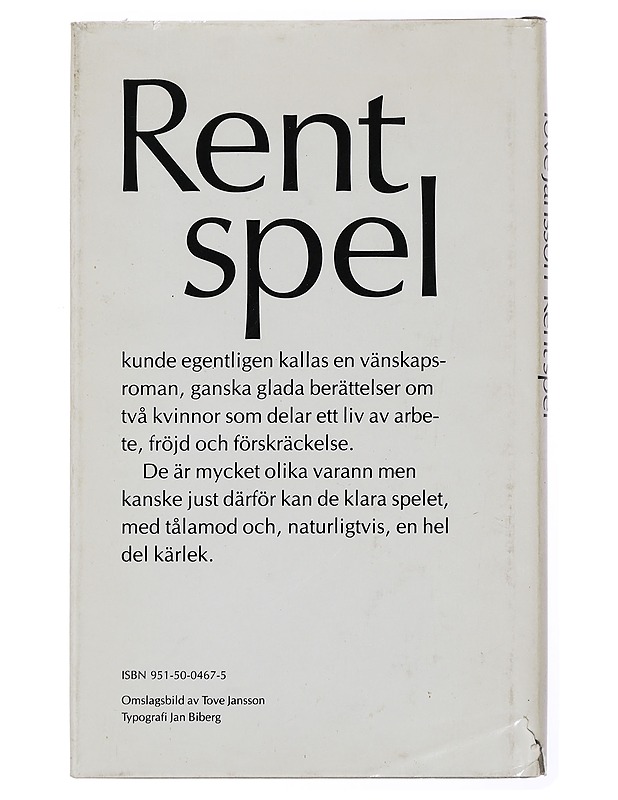 Rent spel - Tove Jansson - Romaanit ja novellit - 10105431459 - 1