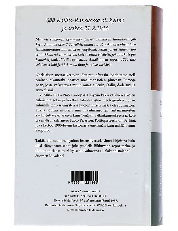 Pimeyden aika : Euroopan historia 1900-1945 - Alnæs, Karsten - Romaanit ja novellit - 10105431485 - 1