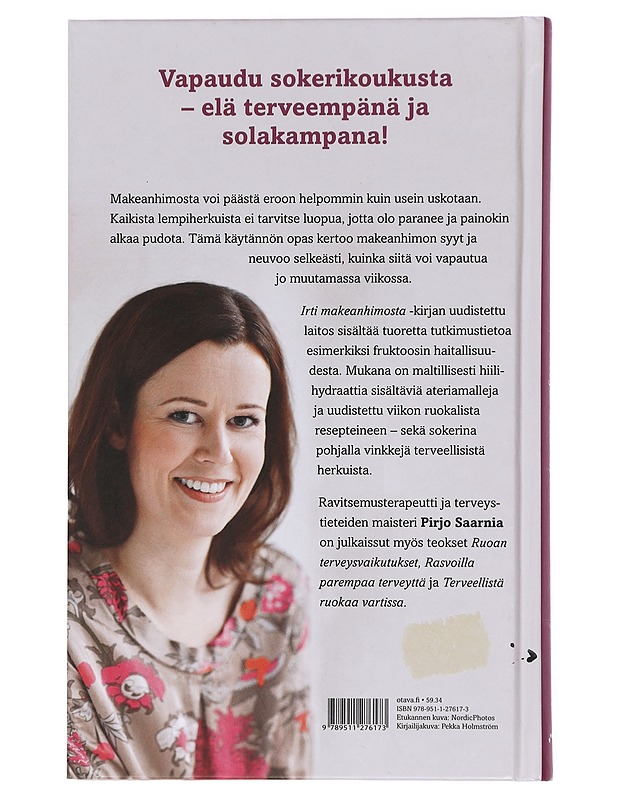 Irti makeanhimosta - Pirjo Saarnia - Tietokirjat ja oppaat - 10105431496 - 1