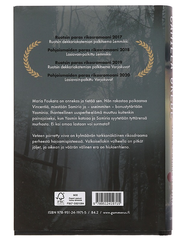 Veteen piirretty viiva - Grebe, Camilla - Jännitys ja dekkarit - 10105431514 - 1