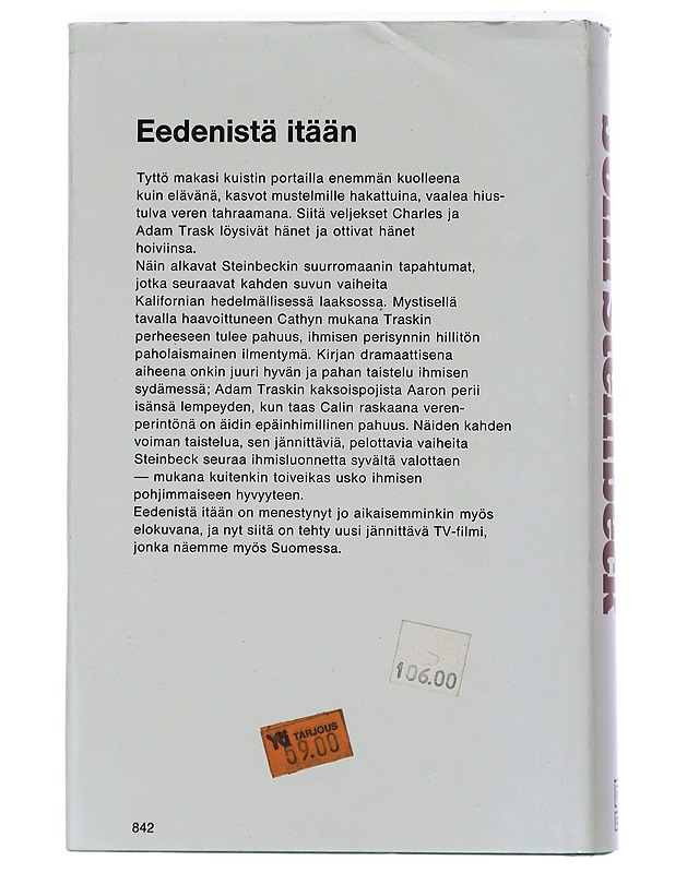 Eedenistä itään - Steinbeck, John - Romaanit ja novellit - 10105431520 - 1