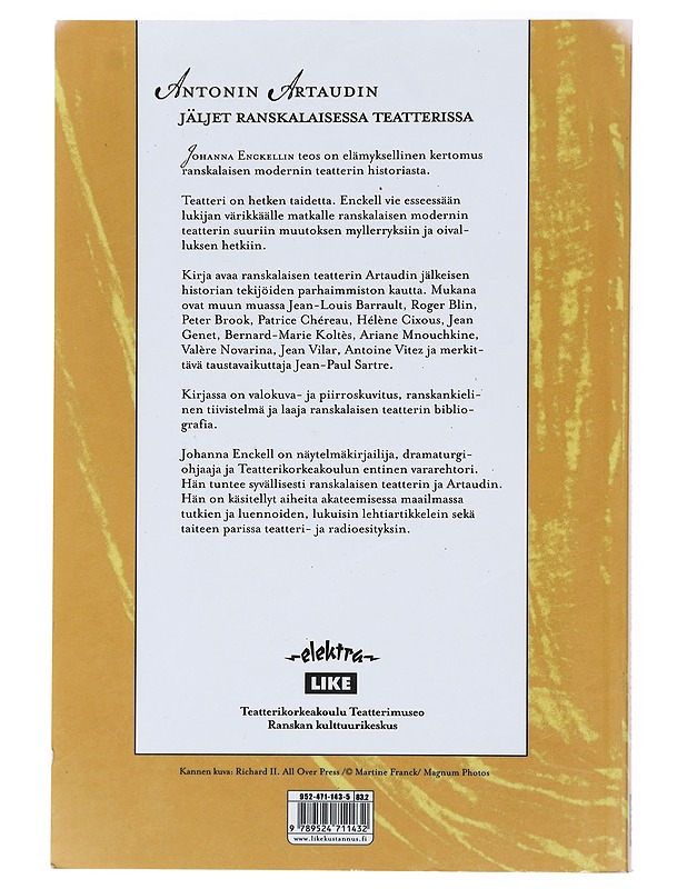 Antonin Artaudin jäljet ranskalaisessa teatterissa - Enckell, Johanna - Tietokirjat ja oppaat - 10105431543 - 1