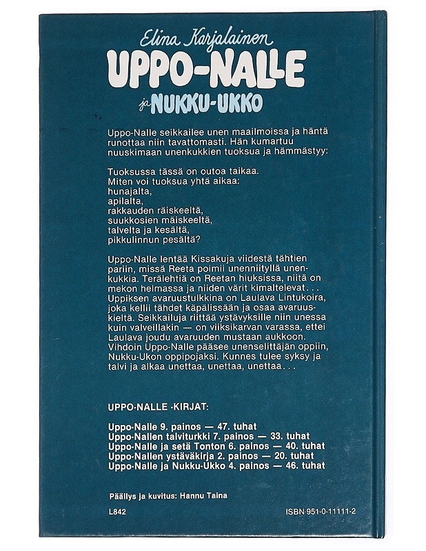 Uppo-Nalle ja Nukku-Ukko - Karjalainen, Elina - Lastenkirjat - 10105431555 - 1