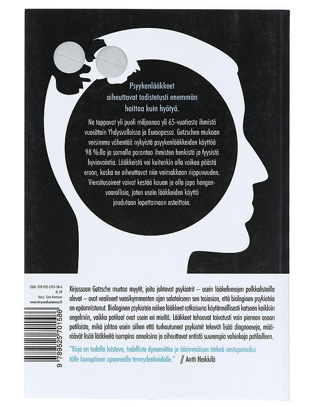 Tappava psykiatria ja lääkinnän harha - Gøtzsche, Peter C. - Tietokirjat ja oppaat - 10105431616 - 1