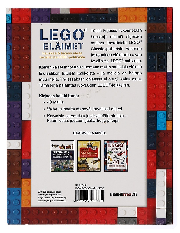 Lego® eläimet : hauskoja ja luovia ideoita tavallisista Lego® -palikoista - Elsmore, Warren - Lastenkirjat - 10105431619 - 1