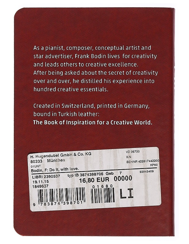 Do it, with love. - Frank Bodin - Harrastekirjat - 10105431674 - 1