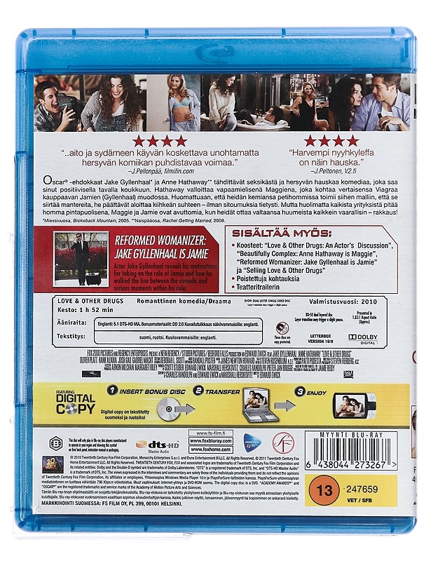 Love And Other Drugs - Blu-Ray - Blu-ray-levyt - 10105431701 - 1