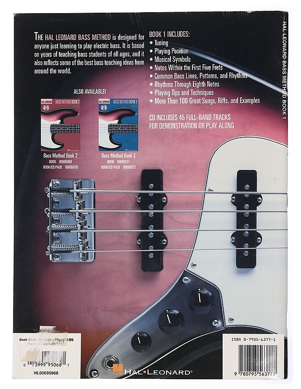 Hal Leonard Bass Method Book 1 - Ed Friedland - Musiikki- ja elokuvakirjat - 10105431714 - 1