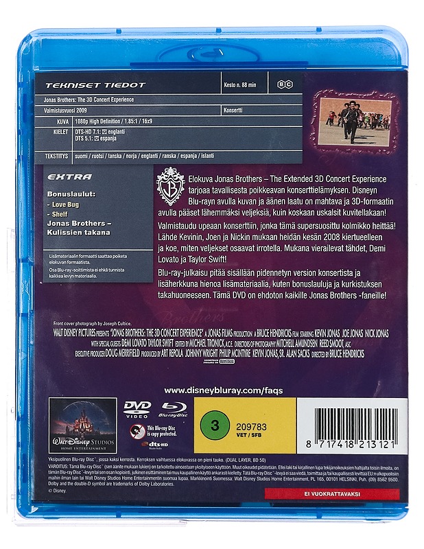 Jonas Brothers - Blu-Ray - Blu-ray-levyt - 10105431718 - 1