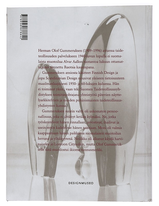 HERMAN OLOF GUMMERUS muotoilun diplomaatti - Taide- ja kulttuurikirjat - 10105431769 - 1