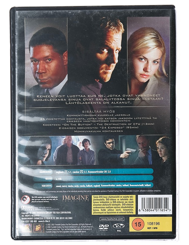 24: 3. tuotantokausi - DVD - DVD-elokuvat - 10105431793 - 1