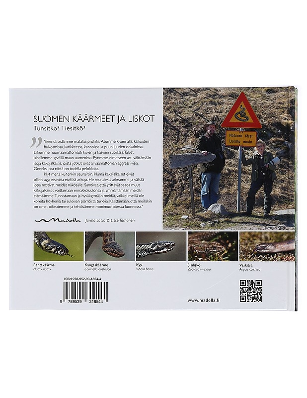 Suomen käärmeet ja liskot : tunsitko? tiesitkö? - Latva, Jarmo - Harrastekirjat - 10105431971 - 1