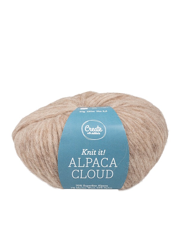 CREATE WITH ADLIBRIS Alpaca Cloud neulelanka, 50 g - 1 kerä - Käsityö - 10105432086 - 0