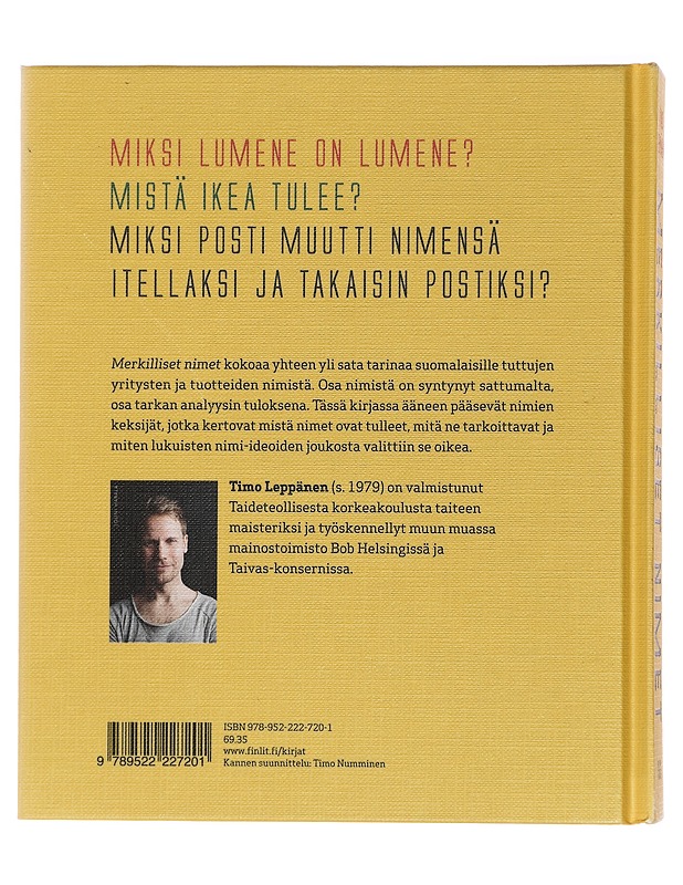 Merkilliset nimet : tarinoita yritysten ja tuotteiden nimistä - Timo Leppänen - Historiakirjat - 10105432094 - 1
