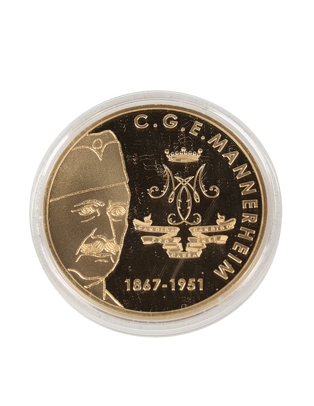 Mannerheim Ratsastajapatsas 1960 - muistomitali - Koriste-esineet - 10105432101 - 1