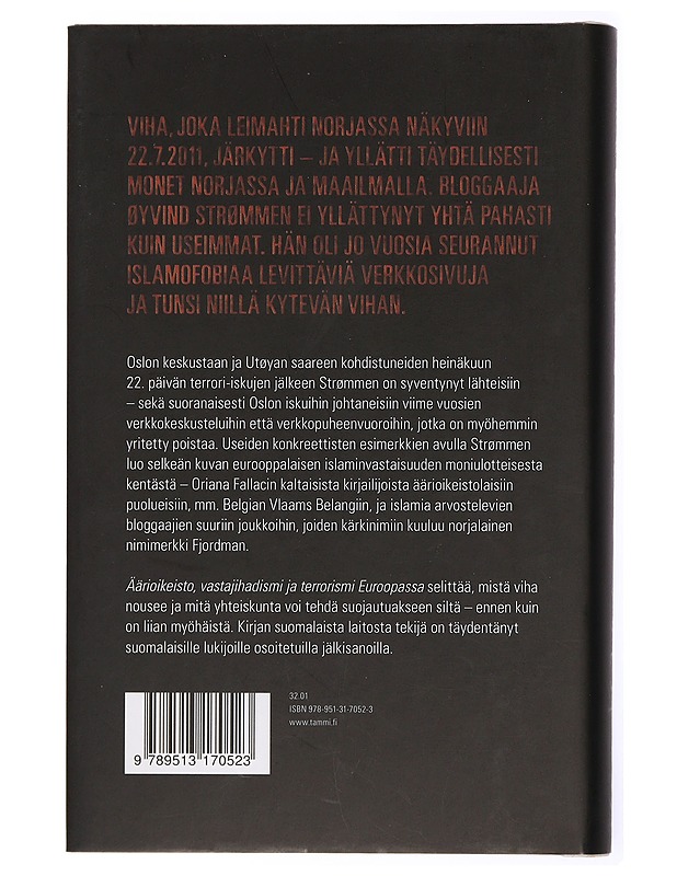 Äärioikeisto, vastajihadismi ja terrorismi Euroopassa - Strømmen, Øyvind - Tietokirjat ja oppaat - 10105432130 - 1