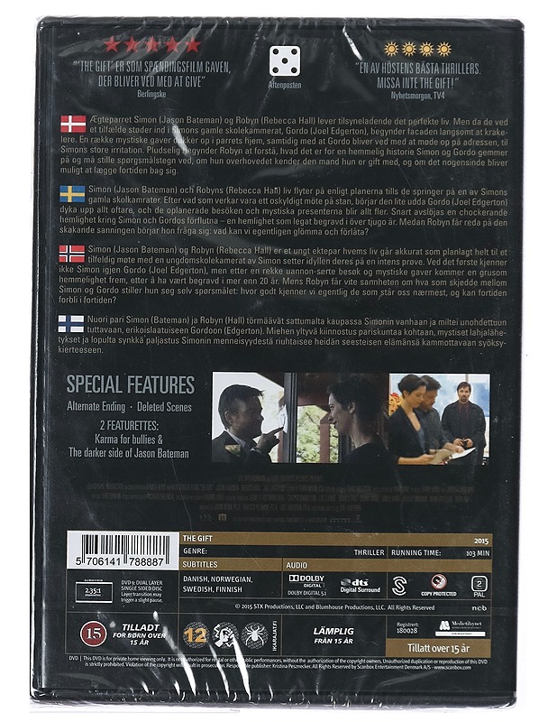 The Gift - DVD - Blu-ray-levyt - 10105432153 - 1