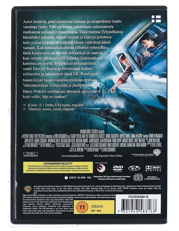 Harry Potter ja salaisuuksien kammio - DVD - DVD-elokuvat - 10105432169 - 1