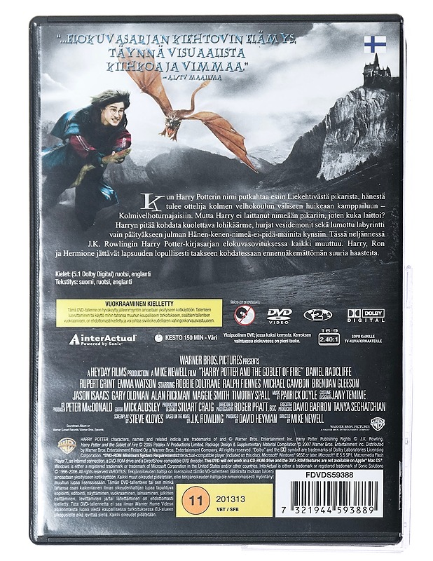 Harry Potter ja liekehtivä pikari - DVD - DVD-elokuvat - 10105432189 - 1