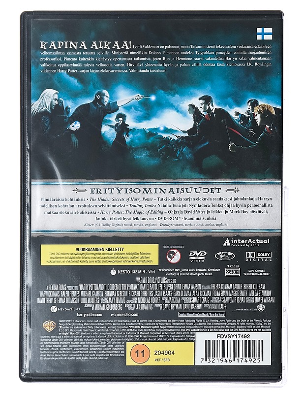 Harry Potter ja Feeniksin kilta - DVD - DVD-elokuvat - 10105432196 - 1