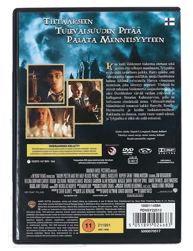 Harry Potter Ja puoliverinen Prinssi - DVD - DVD-elokuvat - 10105432200 - 1