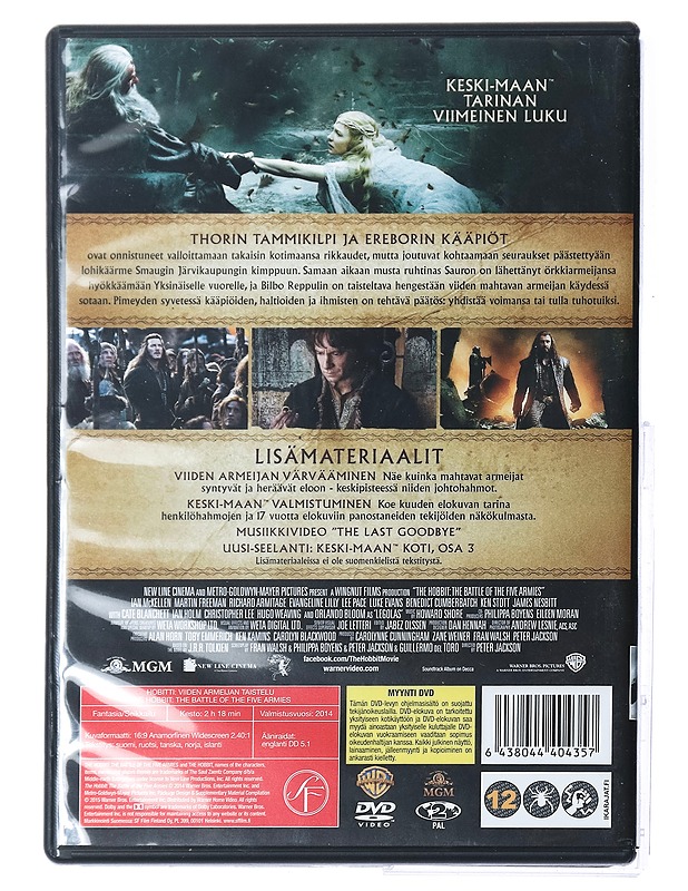 Hobitti: Viiden Armeijan Taistelu - DVD - DVD-elokuvat - 10105432229 - 1