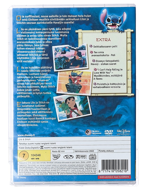 Lilo Ja stitch - DVD - DVD-elokuvat - 10105432234 - 1