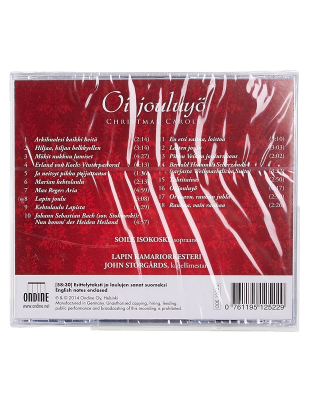 Soile Isokoski : Oi jouluyö Christmas Carols - CD - Joulutuotteet - 10105432298 - 1
