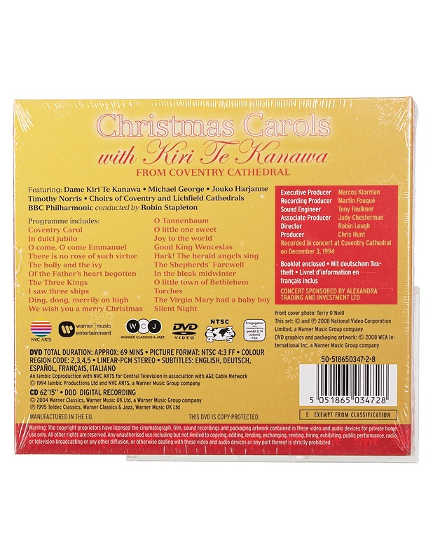 Kiri Te Kanawa : Christmas Carols - CD + DVD - Joulutuotteet - 10105432311 - 1