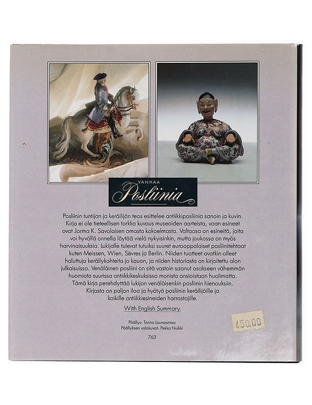 Vanhaa posliinia - Jorma K. Savolainen - Tietokirjat ja oppaat - 10105432322 - 1