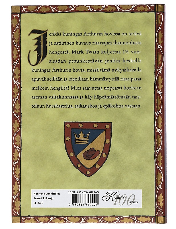 Jenkki kuningas Arthurin hovissa - Twain, Mark - Historiakirjat - 10105432388 - 1