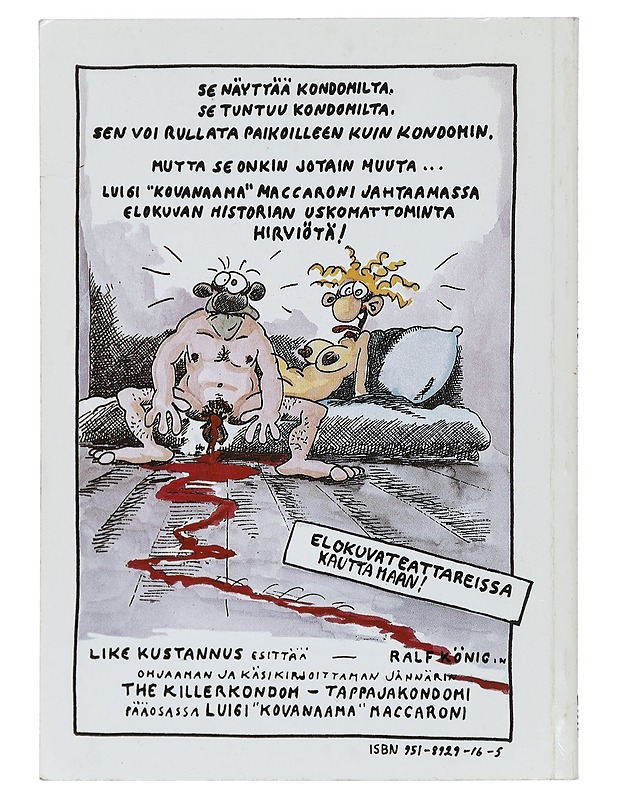 Tappajakondomi : jäykistävää kauhua - König, Ralf - Sarjakuvat - 10105432394 - 1