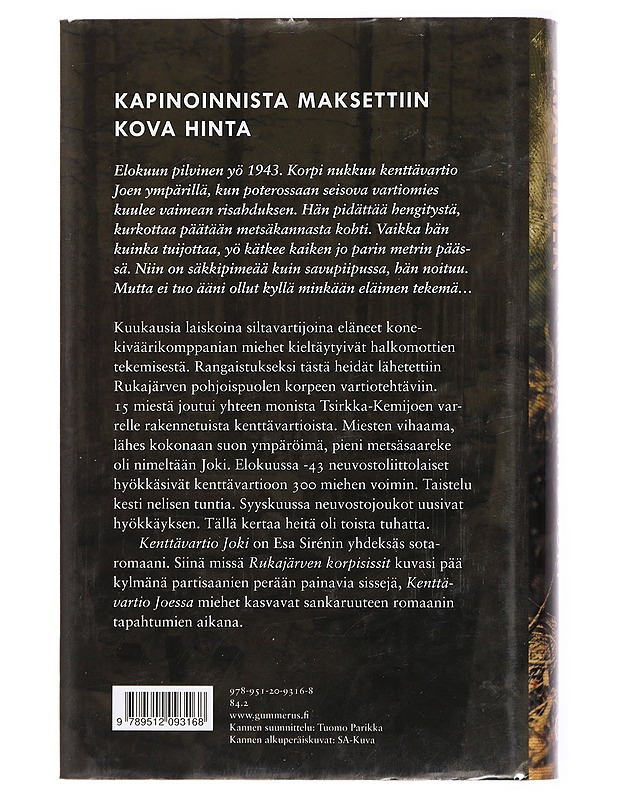 Kenttävartio Joki - Esa Sirén - Romaanit ja novellit - 10105432404 - 1