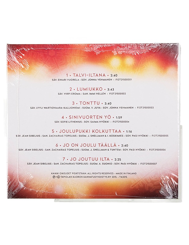 Tapiolan kuoro : Valo - CD - Joulutuotteet - 10105432425 - 1