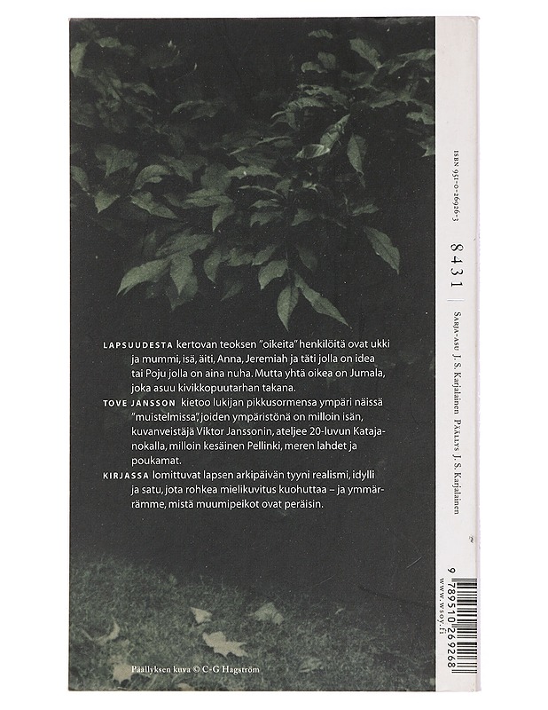 Kuvanveistäjän tytär - Jansson, Tove - Elämäkerrat ja muistelmat - 10105432547 - 1