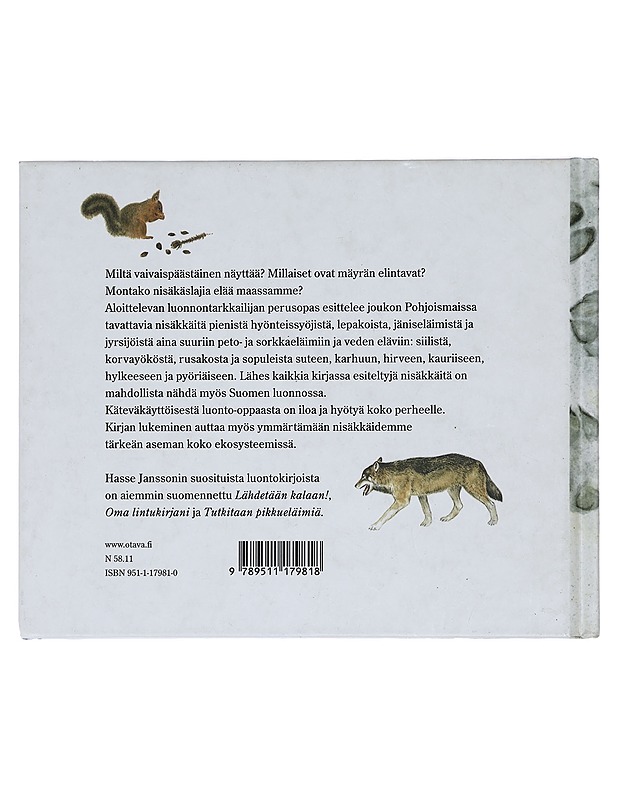 Nisäkkäät tutuksi - Jansson, Hasse - Tietokirjat ja oppaat - 10105432551 - 1