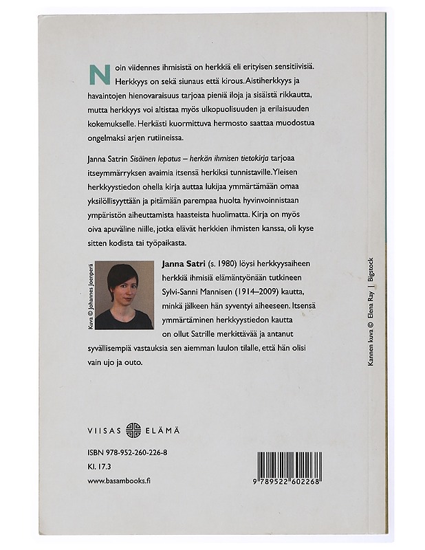 Sisäinen lepatus : herkän ihmisen tietokirja - Janna Satri - Tietokirjat ja oppaat - 10105432555 - 1