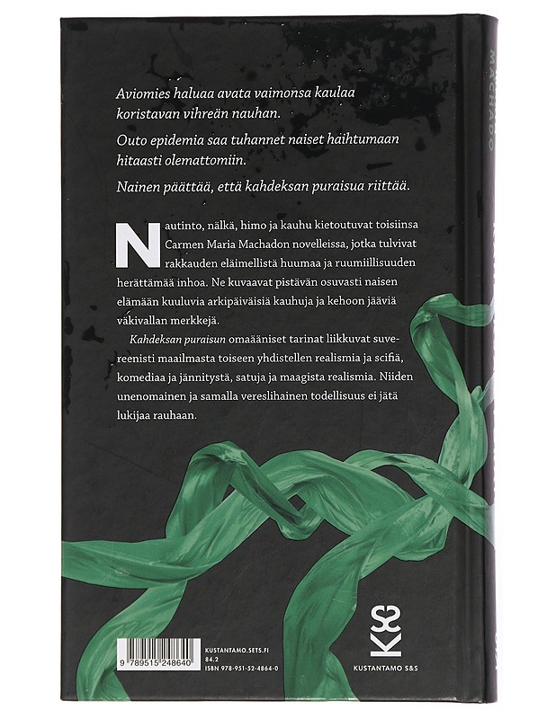 Kahdeksan puraisua : novelleja - Machado, Carmen Maria - Romaanit ja novellit - 10105432560 - 1