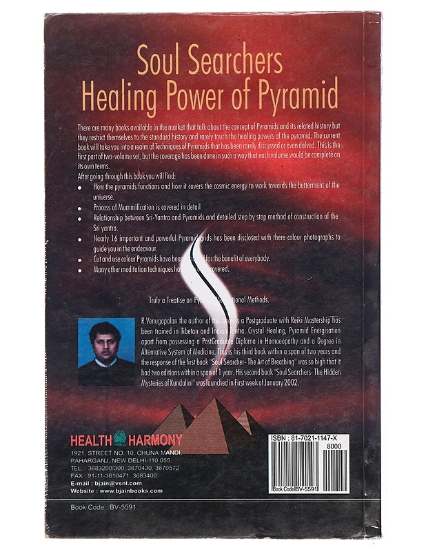 Soul Searchers : Healing Power of Pyramid - Venugopalan, R. - Tietokirjat ja oppaat - 10105432573 - 1
