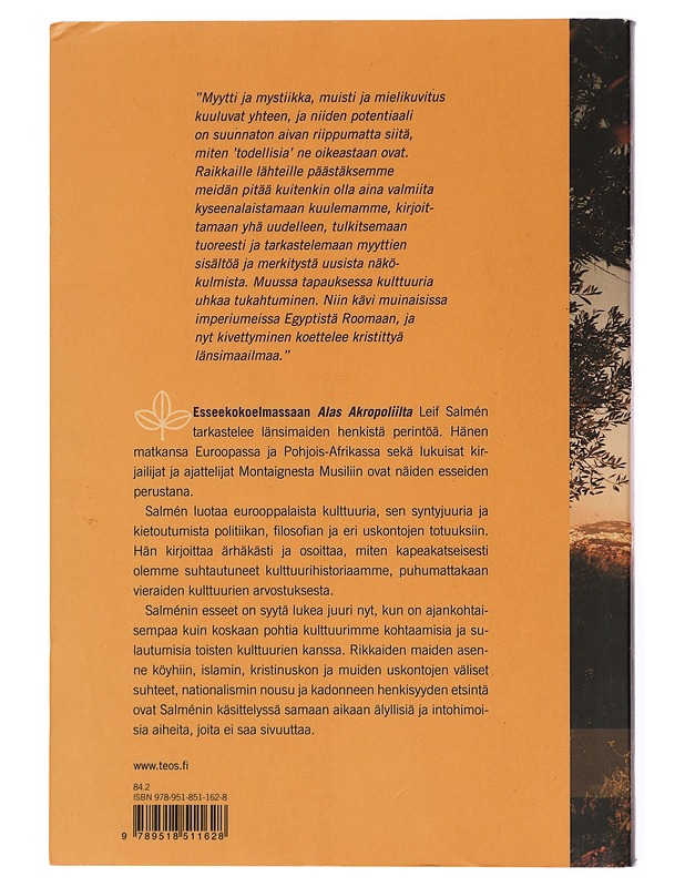 Alas Akropoliilta - Salmén, Leif - Historiakirjat - 10105432605 - 1