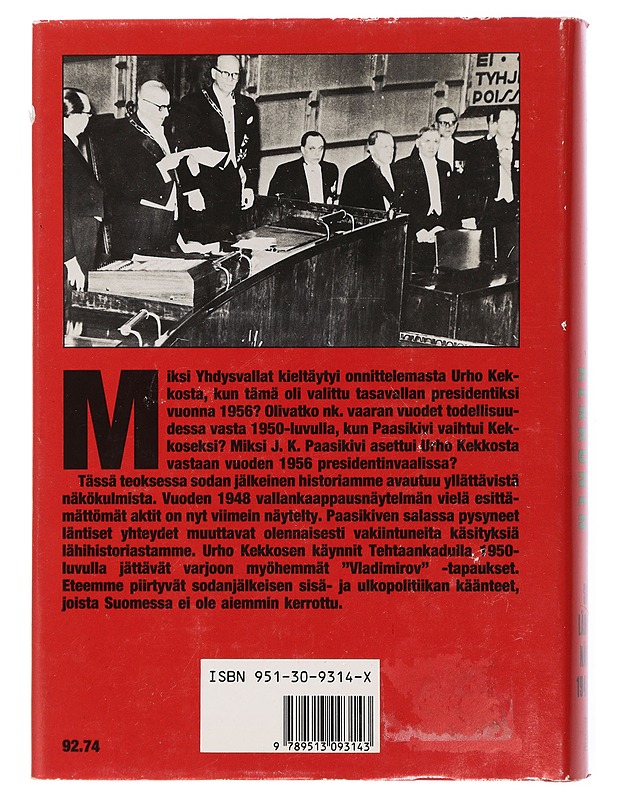 Paasikivi vai Kekkonen: Suomi lännestä nähtynä 1945-1956 - Tietokirjat ja oppaat - 10105432628 - 1