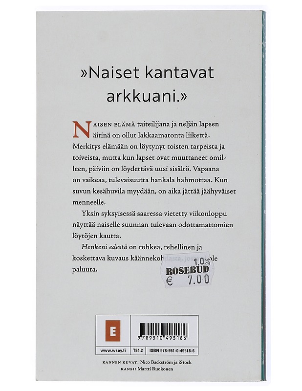 Henkeni edestä - Brotherus, Hanna - Romaanit ja novellit - 10105432657 - 1