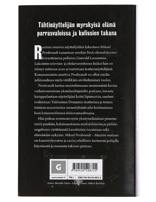 Muistini mukaan - Persbrandt, Mikael - Elämäkerrat ja muistelmat - 10105432662 - 1