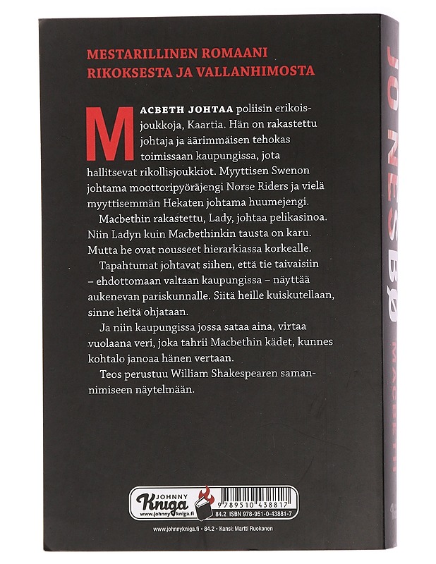 Macbeth - Nesbø, Jo - Jännitys ja dekkarit - 10105432686 - 1