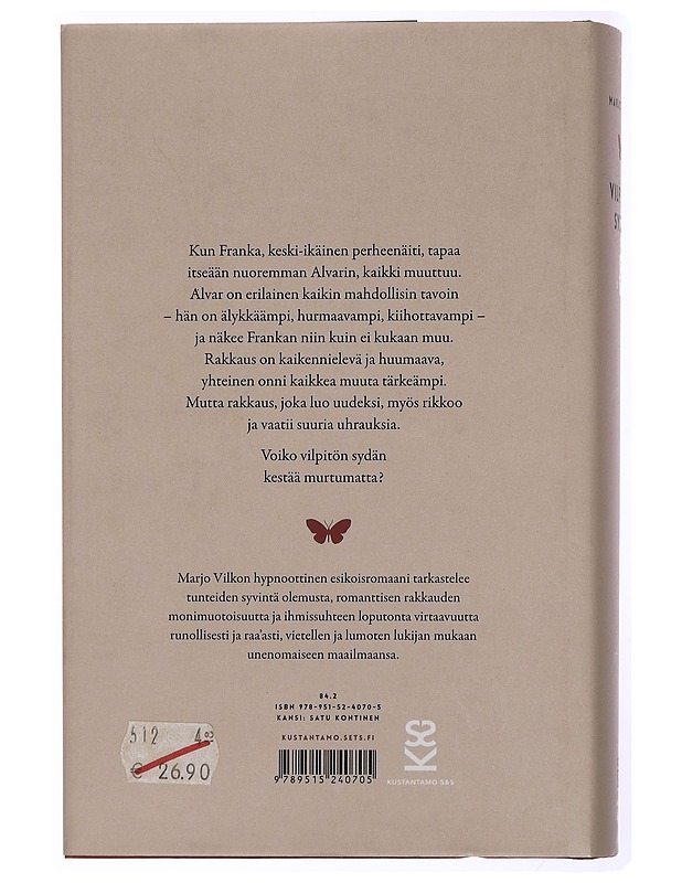 Vilpitön Sydän : Romanssi - Marjo Vilkko - Romaanit ja novellit - 10105432780 - 1