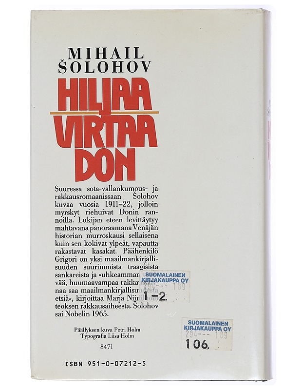 Hiljaa virtaa Don. 2 - Solohov, Mihail - Romaanit ja novellit - 10105432845 - 1